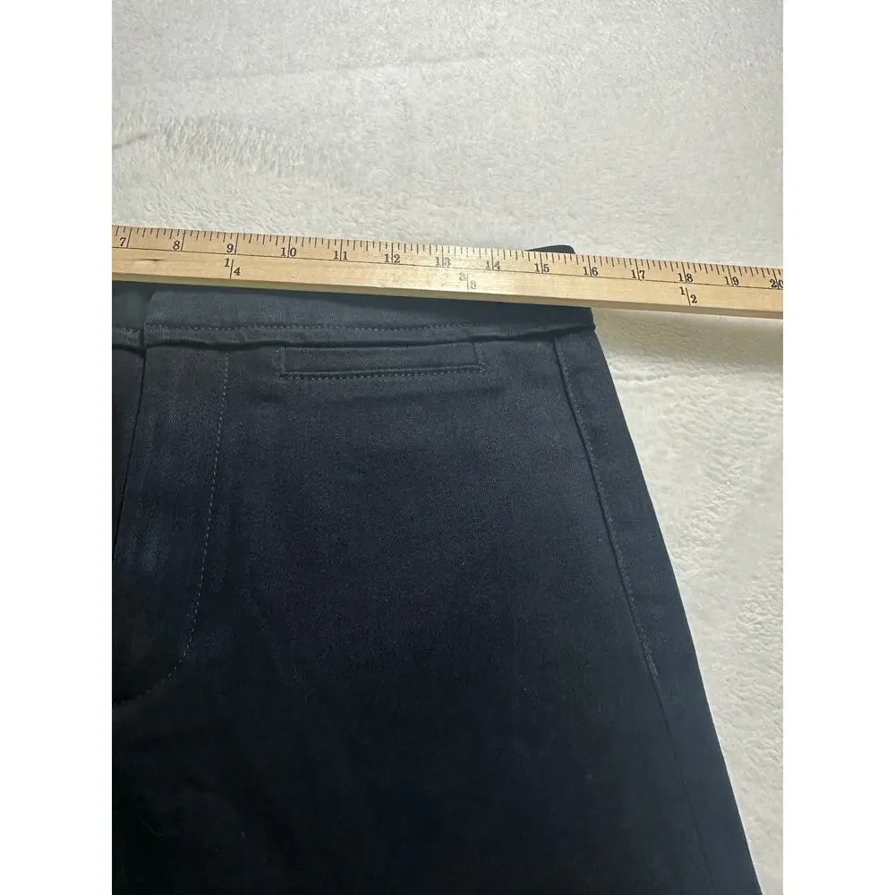 NWT Paige Leenah High Rise Slim Wide Leg Navy Blue Stretch Pants Size 30